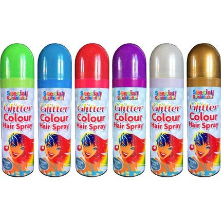 Paint Factory Special Occasions Glitter Effect Hair Spray, 200 Ml, Assorted - Maison des fragrances