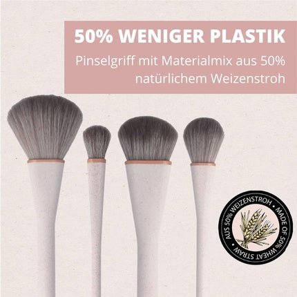 PARSA Beauty Nature Love Organic Makeup Brush Made of 50% Wheat Straw Foundation Brush - Ideal for Liquid, Creamy, Solid Foundation Makeup - Maison des fragrances