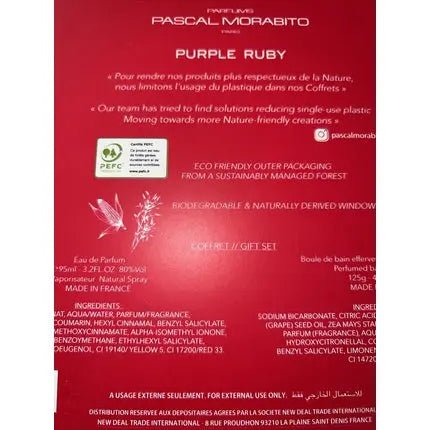 Pascal Morabito P Morabito Purple Ruby Gift Set Coffret (Coffret) Mixte 95ml - Maison des fragrances