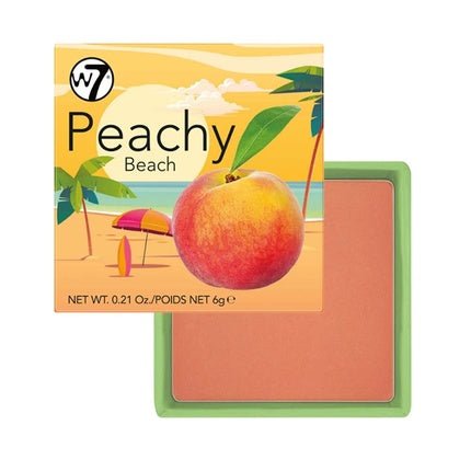 Peachy Beach Blush W7 Orange Blush 6g - Maison des fragrances