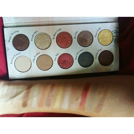 PEGGY SAGE Eyeshadow Color Palette 10 Compact Powders for 3D Metal & Matte Eyelids - Maison des fragrances
