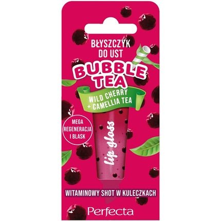 Perfecta Bubble Tea Lip Gloss Wild Cherry Camellia Tea 10g - Maison des fragrances
