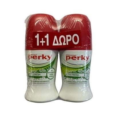 Perky Perky Organic 48h Activ Fresh Roll On 1+1 Gift - Maison des fragrances