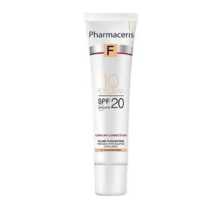 PHARMACERIS F Capillar Corrective Make - up Powder with SPF20 30ml - Shade 10 Porcelain - Maison des fragrances