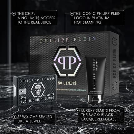 Philipp Plein No Limit Gift Set And After Shave Balm Fragrance (Fragrance) Mixte 50ml - Maison des fragrances