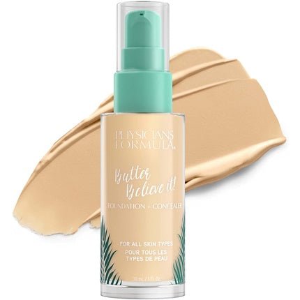 Physicians Formula Murumuru Butter Believe It! Foundation + Concealer with Butter for Radiant Glow Fair - Maison des fragrances