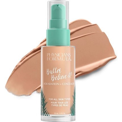 Physicians Formula Murumuru Butter Believe It! Foundation + Concealer with Butter for Radiant Glow Light - to - Medium Light Medium - Maison des fragrances