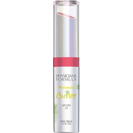 Physicians Formula Murumuru Butter Lip Cream Creamy Lipstick with Moisturizing Butter Blend Essential Fatty Acids and SPF 15 Flamingo Pink - Maison des fragrances