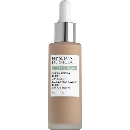 Physicians Formula Organic Wear Silk Foundation Elixir with Organic Jojoba Oil, Aloe Vera, Coconut Oil and Botanical Cactus Flower Light - Maison des fragrances
