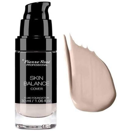 Pierre Rene Skin Balance Cover Fluid Foundation Waterproof Concealing Foundation 19 Cool Ivory 30ml - Maison des fragrances