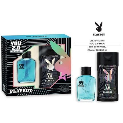 Playboy 2024 You 2.0 Man 60 Ml + Shower Gel 250 Ml Eau de Toilette pour homme - Maison des fragrances