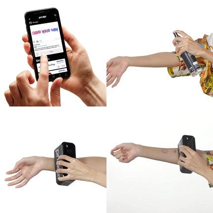 Prinker Color Your Way Temporary Tattoo Device with Premium Cosmetics Full Color + Black Ink - Black - Maison des fragrances