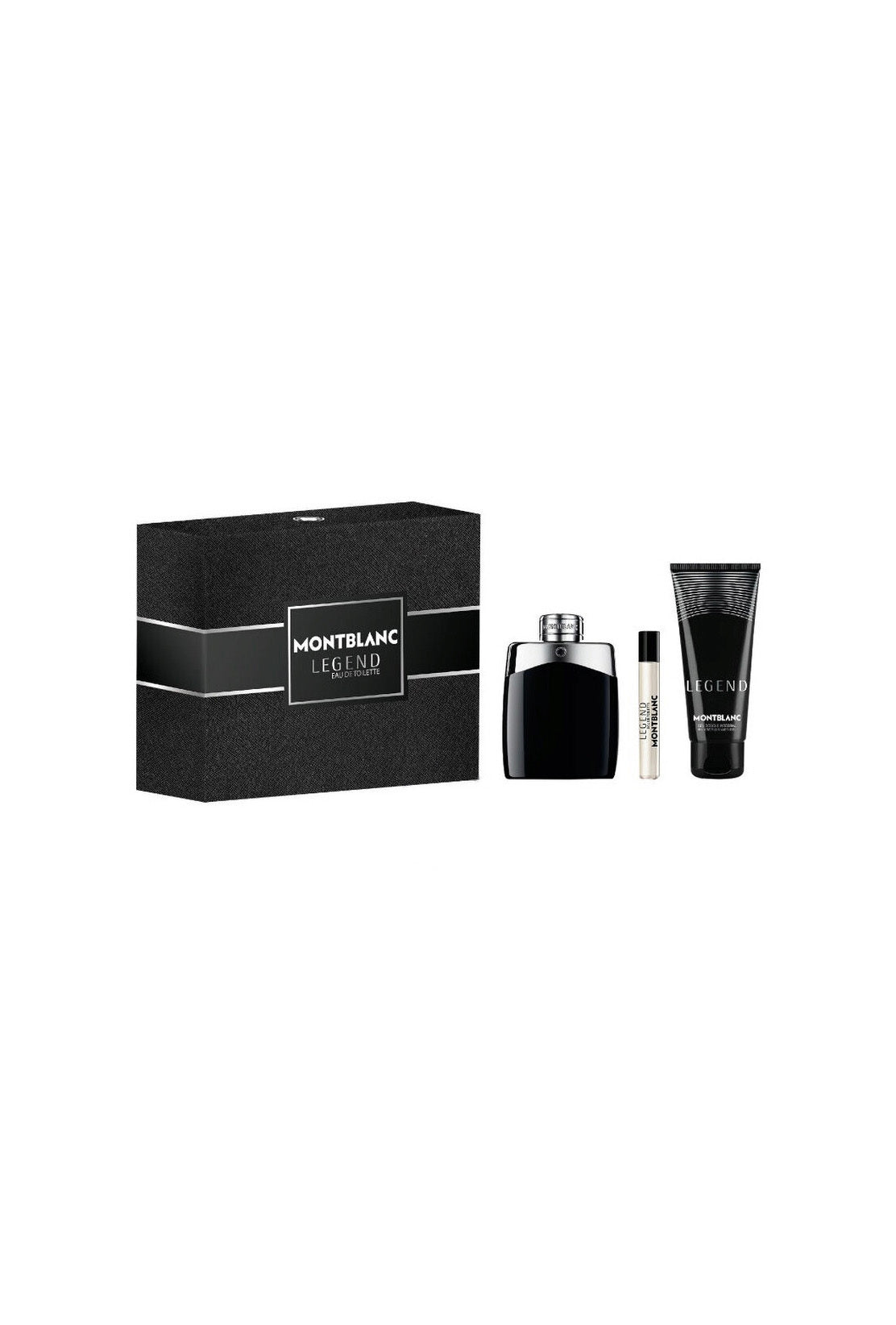 Mont Blanc Legend 3.3oz Spray Men's Cologne Toilet Water With Gel and Travel Spray Set - New in Box