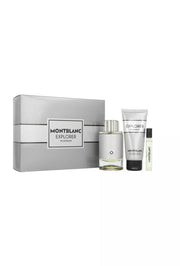 Montblanc Mont Blanc Explorer Platinum Set With Miniature And Shower Gel Coffret (Coffret) Mixte 100ml