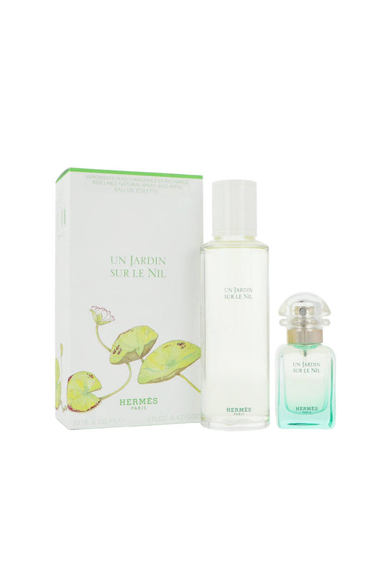 Hermes Set Un Jardin Sur Le Nil Eau De Toilette 30ml Refill Bottle Eau De Toilette 125ml