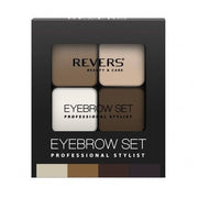 Professional Stylist Eyebrow Shadow Palette with Three Shades, Wax, and Brush - Maison des fragrances