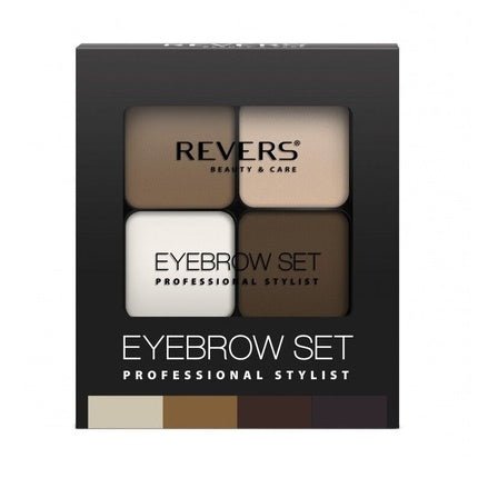 Professional Stylist Eyebrow Shadow Palette with Three Shades, Wax, and Brush - Maison des fragrances