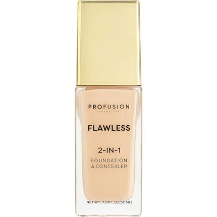 Profusion Cosmetics Flawless 2 - in - 1 Foundation and Concealer Fair Ivory - Maison des fragrances