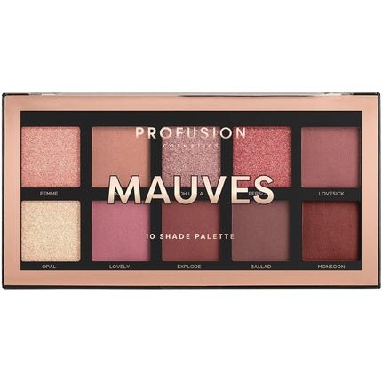 Profusion Cosmetics Mauves 10 Shade Eyeshadow Palette - Maison des fragrances
