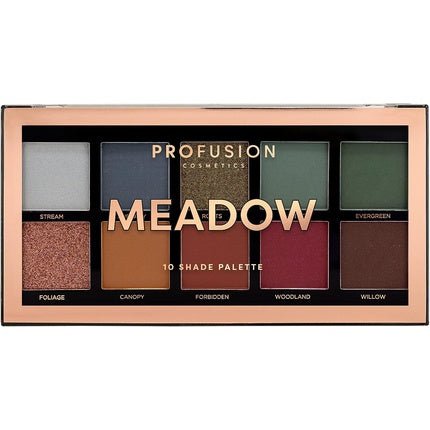 Profusion Cosmetics Meadow 10 Shade Eyeshadow Palette - Maison des fragrances