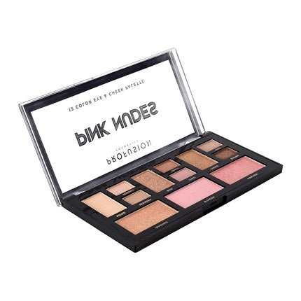 Profusion Cosmetics Mini Artistry 12 Shade Eye & Cheek Palette Pink Nudes - Maison des fragrances