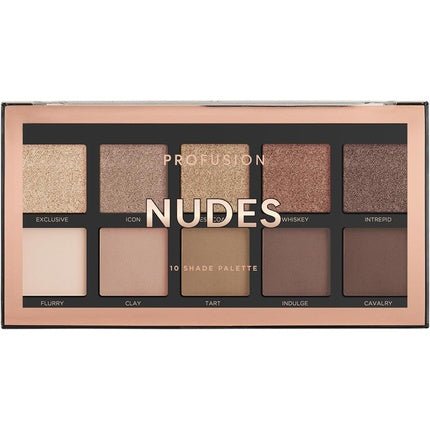 Profusion Cosmetics Nudes 10 Shade Eyeshadow Palette 16g - Maison des fragrances