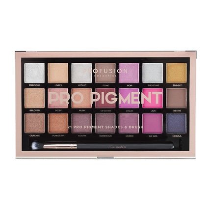 Profusion Cosmetics Pro Pigment Eyeshadow Palette with 21 Shades - Maison des fragrances