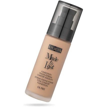Pupa Made To Last Foundation SPF 30 055 Cinnamon Beige Face Teint Make Up 30ml - Maison des fragrances