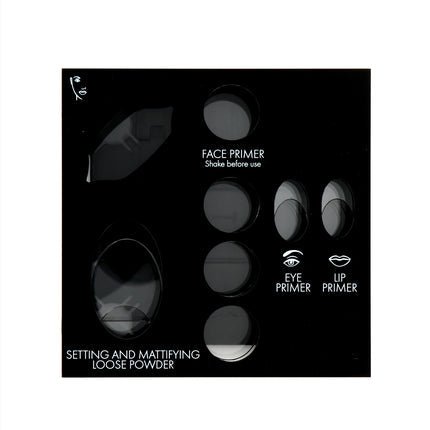 Pupa Matt Empty Makeup Display Black With 8 Slots - Maison des fragrances
