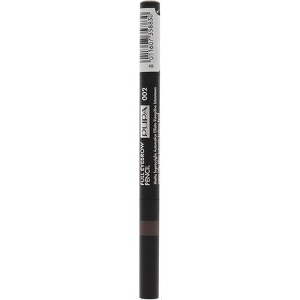 Pupa Milano Full Eyebrow Pencil 002 Brown 0.2g - Maison des fragrances