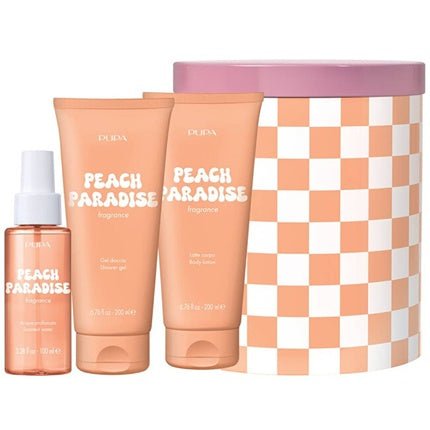 Pupa Milano Peach Paradise Happy Box Kit Gift Set 4 - Maison des fragrances