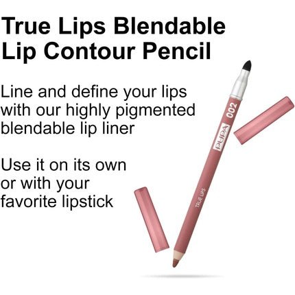 Pupa Milano True Lips Blendable Lip Liner 002 Tea Rose 0.042oz - Maison des fragrances