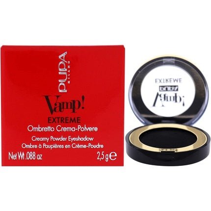 Pupa Milano Vamp! Extreme Cream Powder Eyeshadow 004 Extreme Black 0.088oz - Maison des fragrances