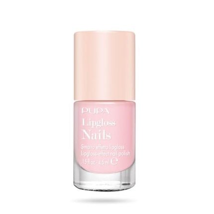 Pupa Nail Polish with Lip Gloss Effect 4.5ml 001 Tender Rose - Maison des fragrances