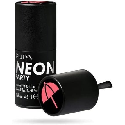 Pupa Neon Party Fluorescent Effect Nail Polish 900 On The Beach Pink - Maison des fragrances
