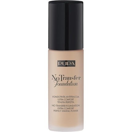 Pupa No Transfer Foundation Spf 15 Moisturizing Foundation 01 30ml - Maison des fragrances