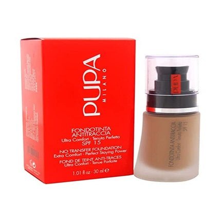 Pupa No Transfer Foundation Spf 15 Moisturizing Foundation 04 30ml - Maison des fragrances