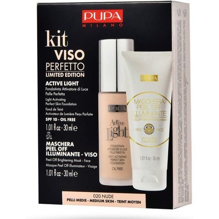 Pupa Set Perfect Face Kit Active Light No. 020 Nude - Maison des fragrances
