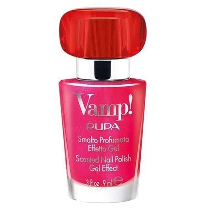 Pupa Vamp! Scented Gel Effect Nail Polish 214 Bomb Fuchsia 9ml - Maison des fragrances