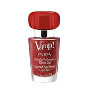 Pupa Vamp! Scented Gel Effect Nail Polish Sparkling Edition 206 Holiday Red - Maison des fragrances