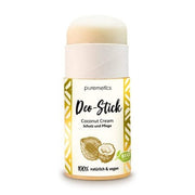 Puremetics Zero Waste Coconut Cream Deodorant Stick - Organic 100% Natural Vegan - Maison des fragrances