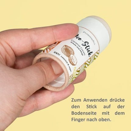 Puremetics Zero Waste Coconut Cream Deodorant Stick - Organic 100% Natural Vegan - Maison des fragrances
