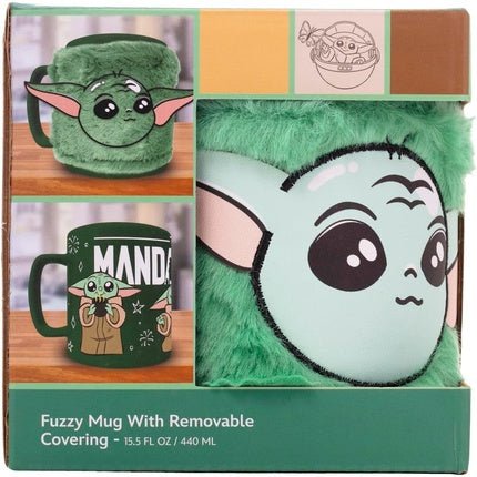 Pyramid International The Mandalorian Grogu Fuzzy Mug - Cute Grogu Design - Maison des fragrances