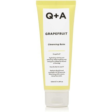 Q+A Grapefruit Cleansing Balm Makeup Remover 125ml 4.4fl Oz - Maison des fragrances