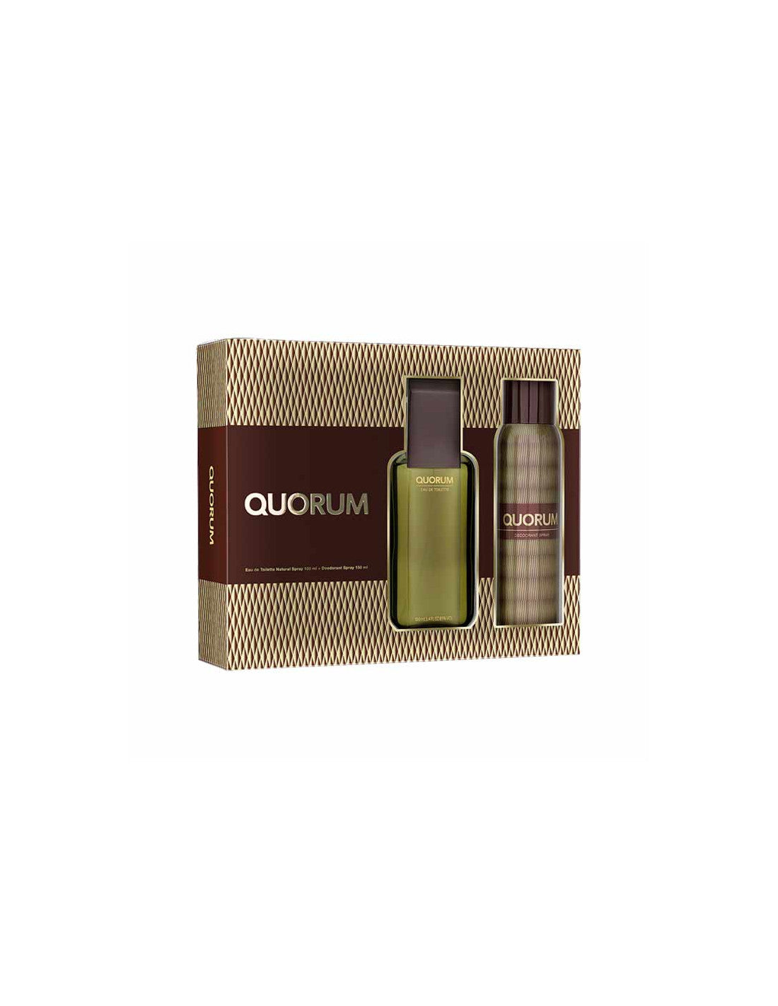 Antonio Puig Quorum Eau de toilette  Eau de Toilette Spray 100ml Avec Deodorant Spray 150ml Antonio Puig