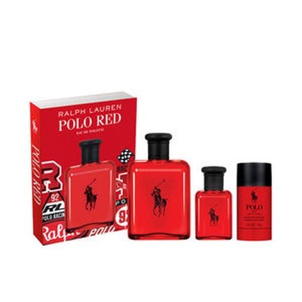 Ralph Lauren Polo Polo Red Gift Set 3 Pieces Unisexe - Maison des fragrances