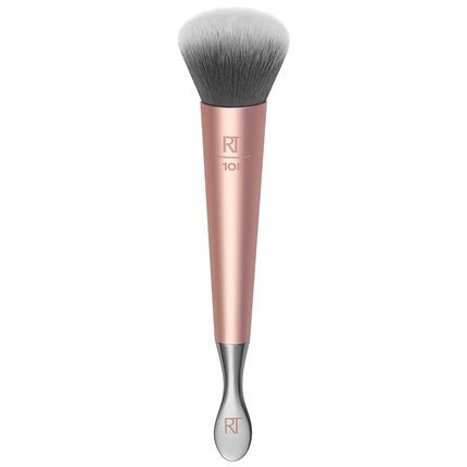 Real Techniques Dual - Ended Face Brush with Stainless Steel Scoop - Maison des fragrances