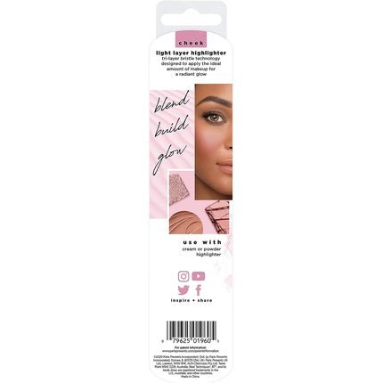 Real Techniques Light Layer Highlighter Makeup Brush for Cream and Powder Highlighter - Maison des fragrances