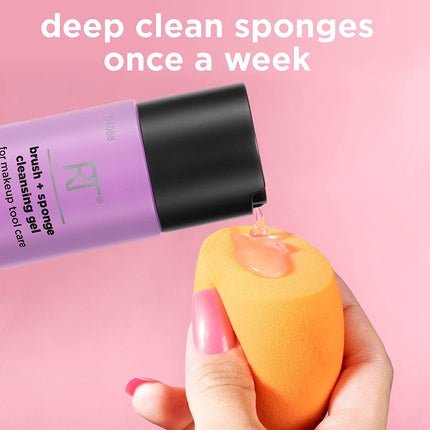 Real Techniques Makeup Brush Cleaner Gel and Beauty Sponge Cleansing Shampoo 118ml 8 fl oz - Maison des fragrances