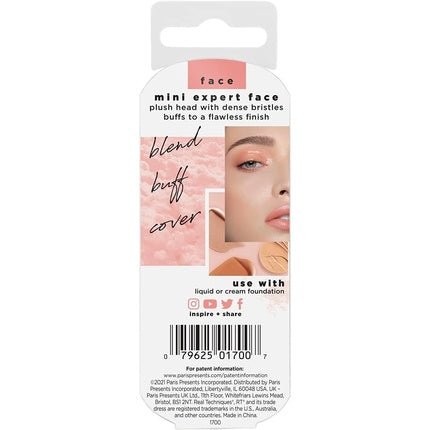 Real Techniques Mini Travel Size Expert Face Makeup Brush for Foundation - Maison des fragrances